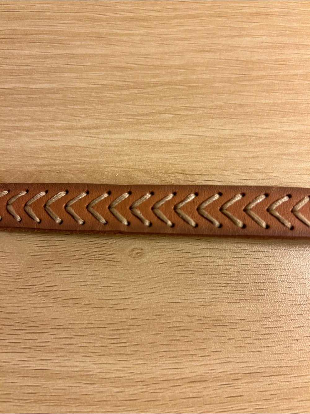 Madewell Women’s Tan Leather Braided Accent Belt XS/s